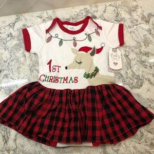 NWT baby first Christmas dress